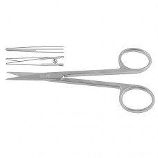 Delicate Gum Scissor Straight , 11.5 cm - 4 1/2"